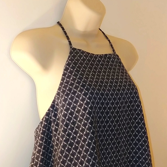 Navy Printed lined camisole - Picture 3 of 12